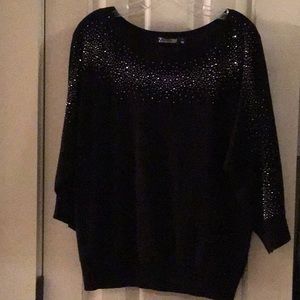 NYCO- SPARKLY BLACK SWEATER- SIZE L